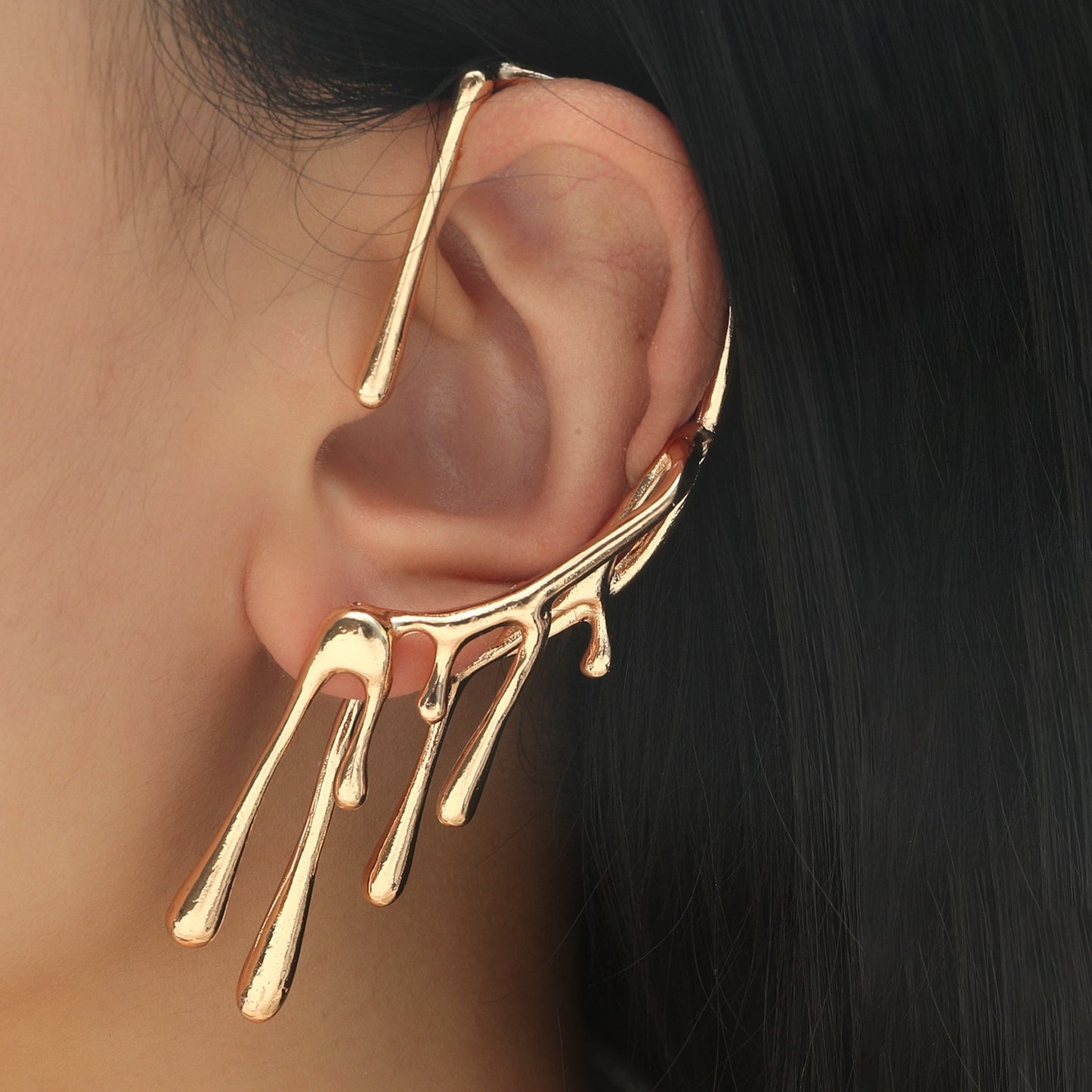 Liquid Metal Ear Cuff