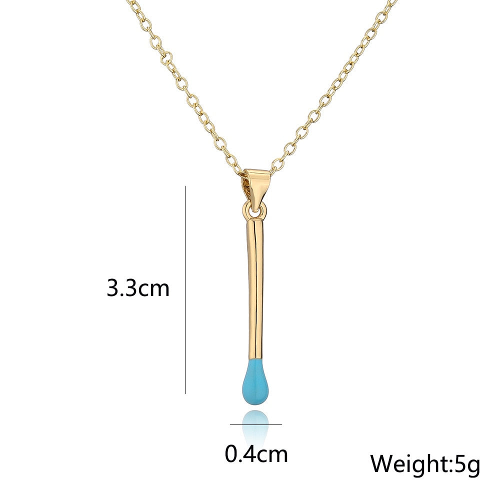 Matchstick Necklace