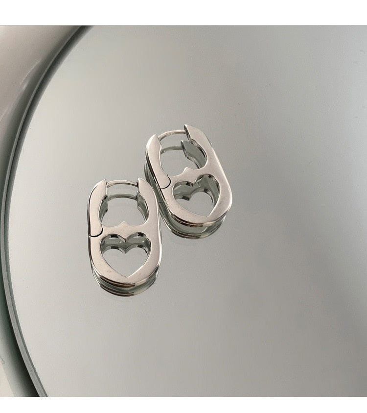 Heart Tab Earrings