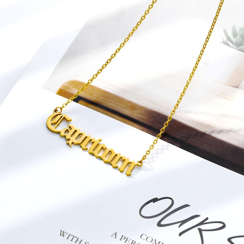 Zodiac Pendant Necklace