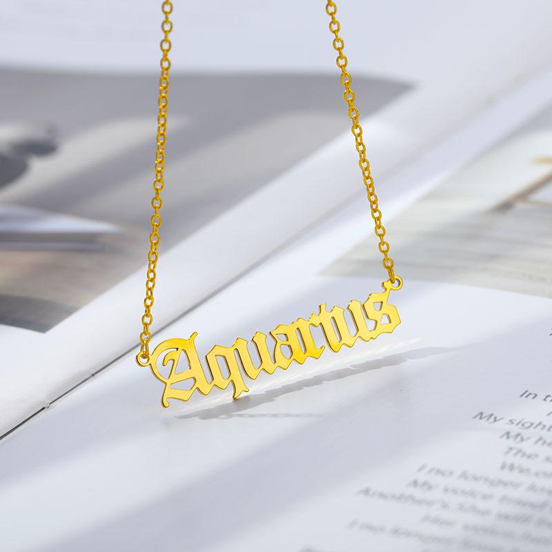 Zodiac Pendant Necklace