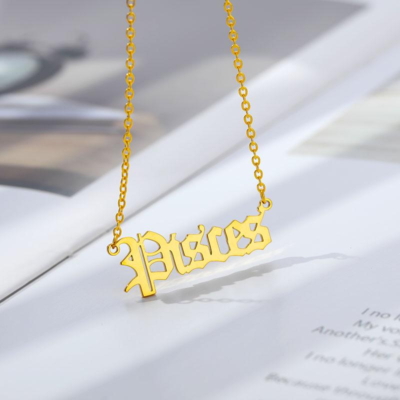 Zodiac Pendant Necklace