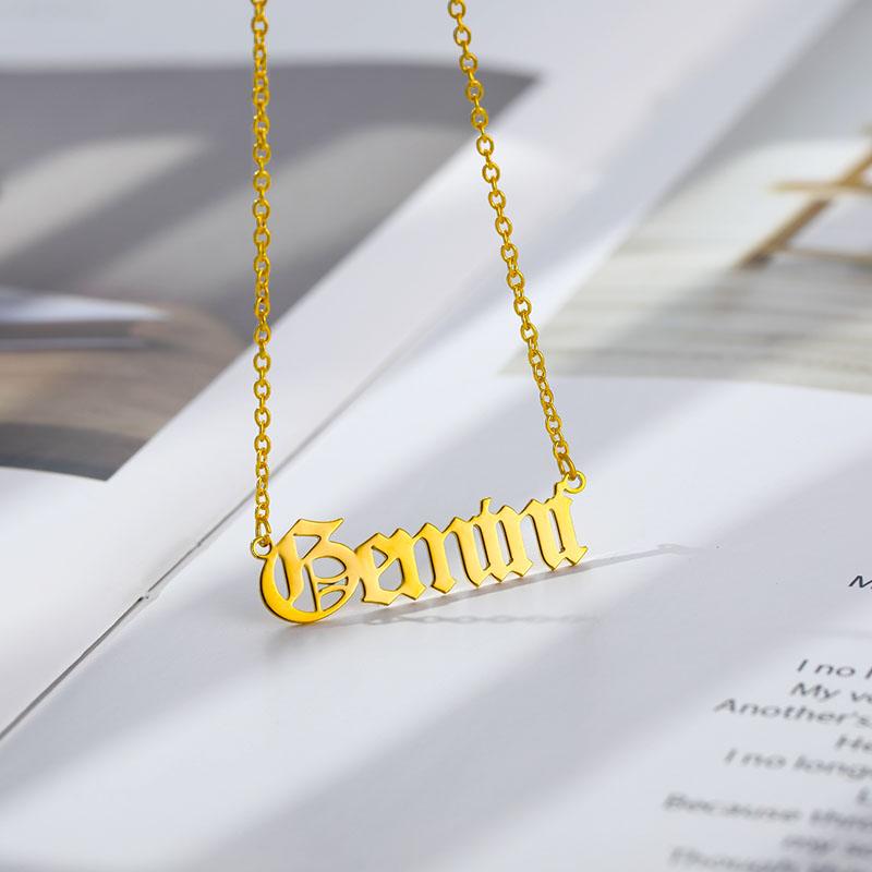 Zodiac Pendant Necklace