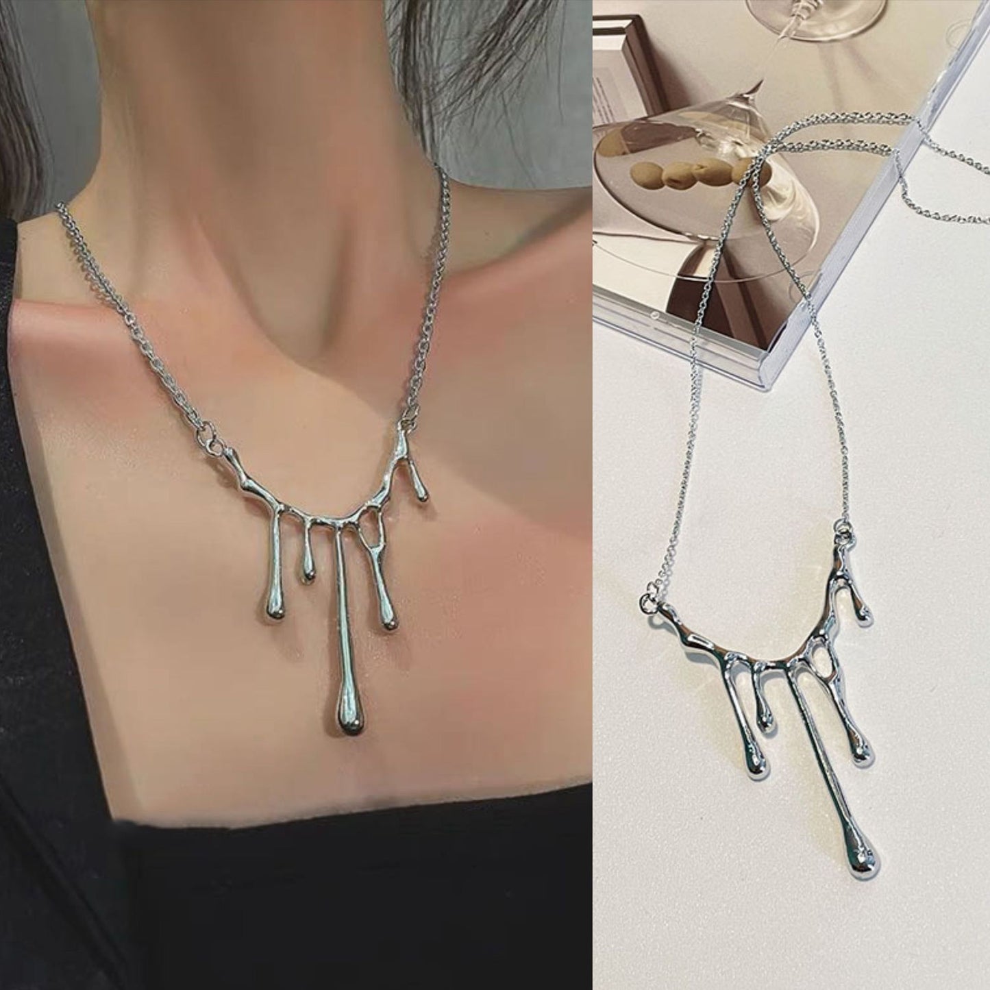 Liquid Metal Necklace