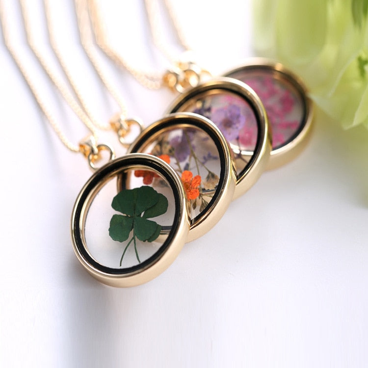 Dried Flower Necklaces