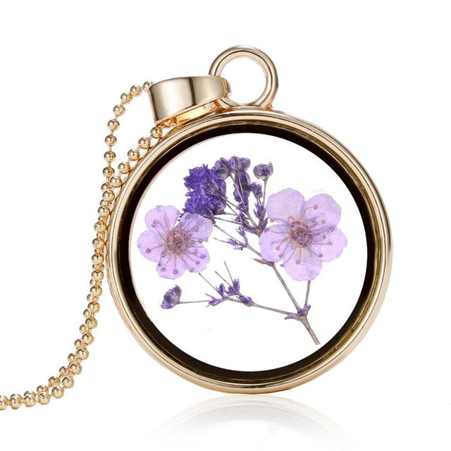 Dried Flower Necklaces