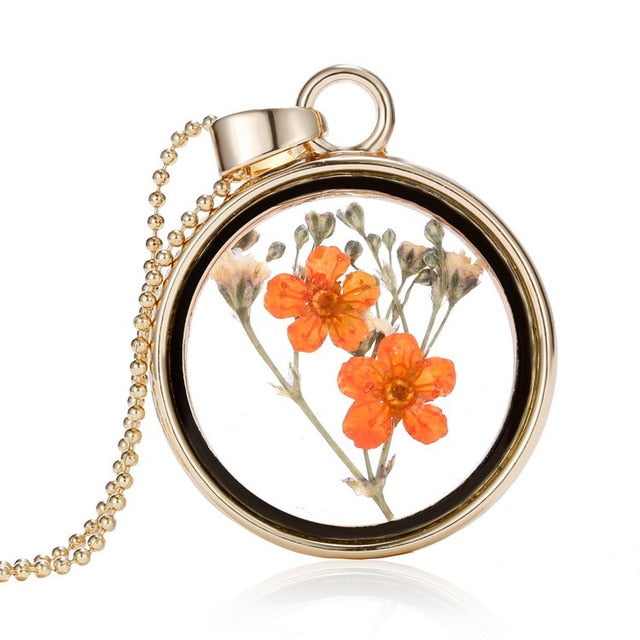 Dried Flower Necklaces