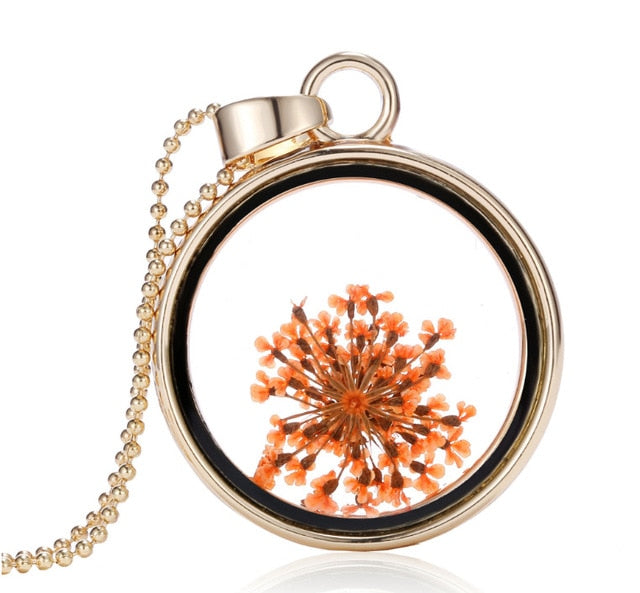 Dried Flower Necklaces