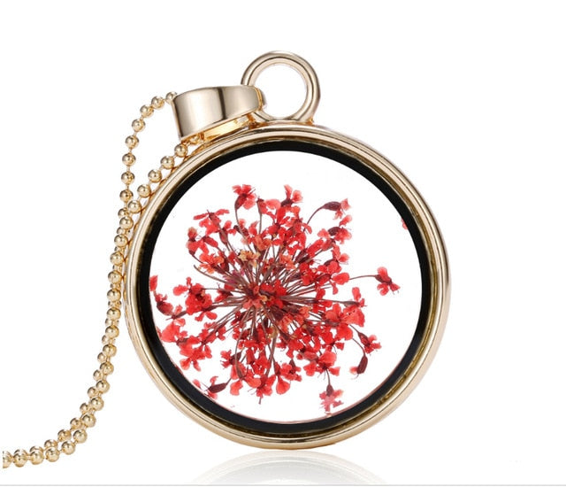 Dried Flower Necklaces