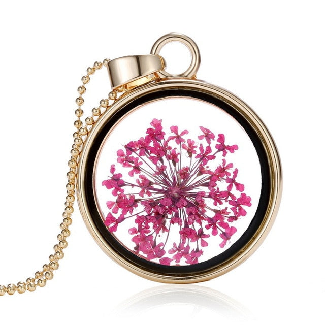 Dried Flower Necklaces