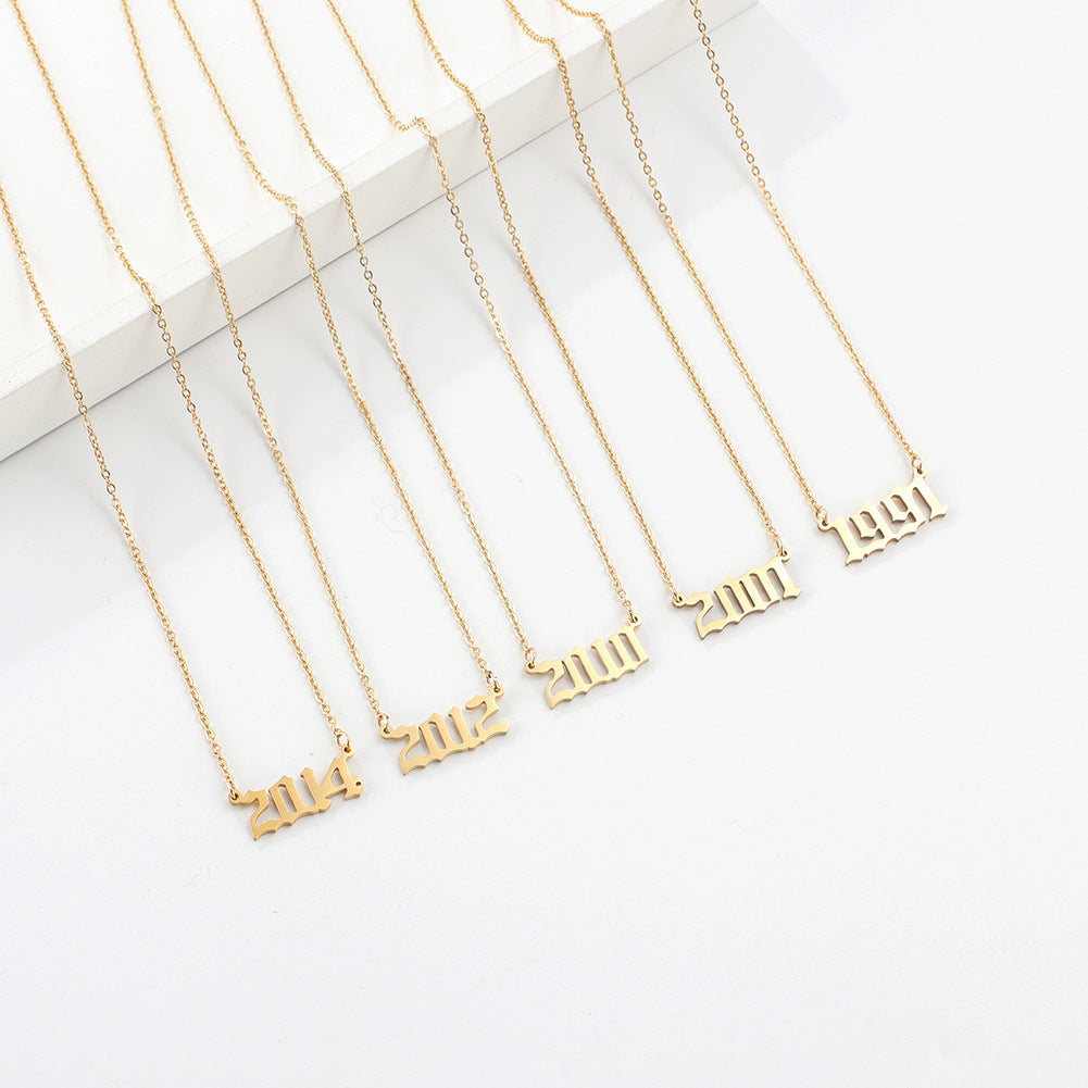 English Style Year Necklaces