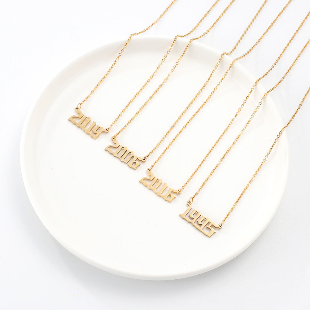 English Style Year Necklaces