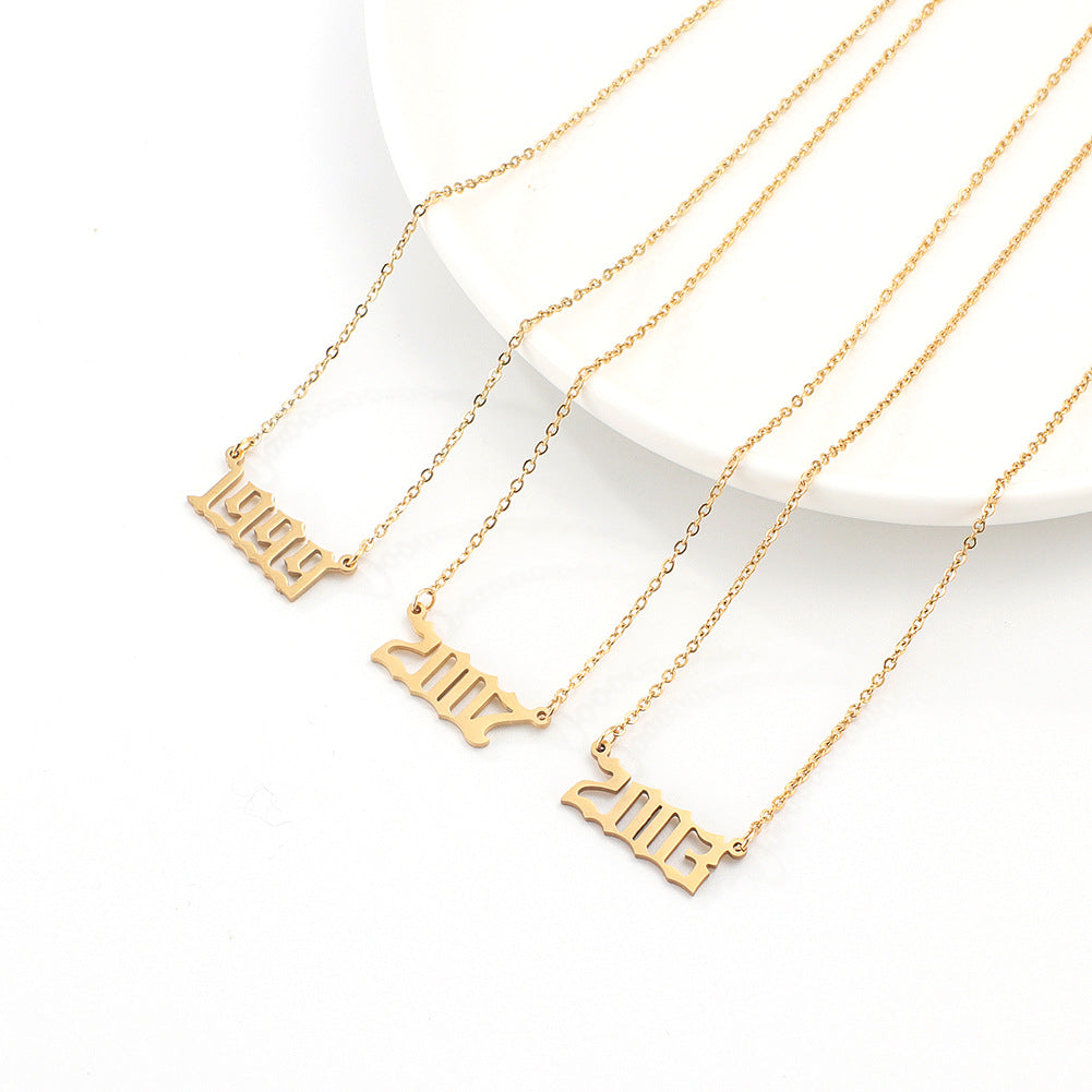 English Style Year Necklaces