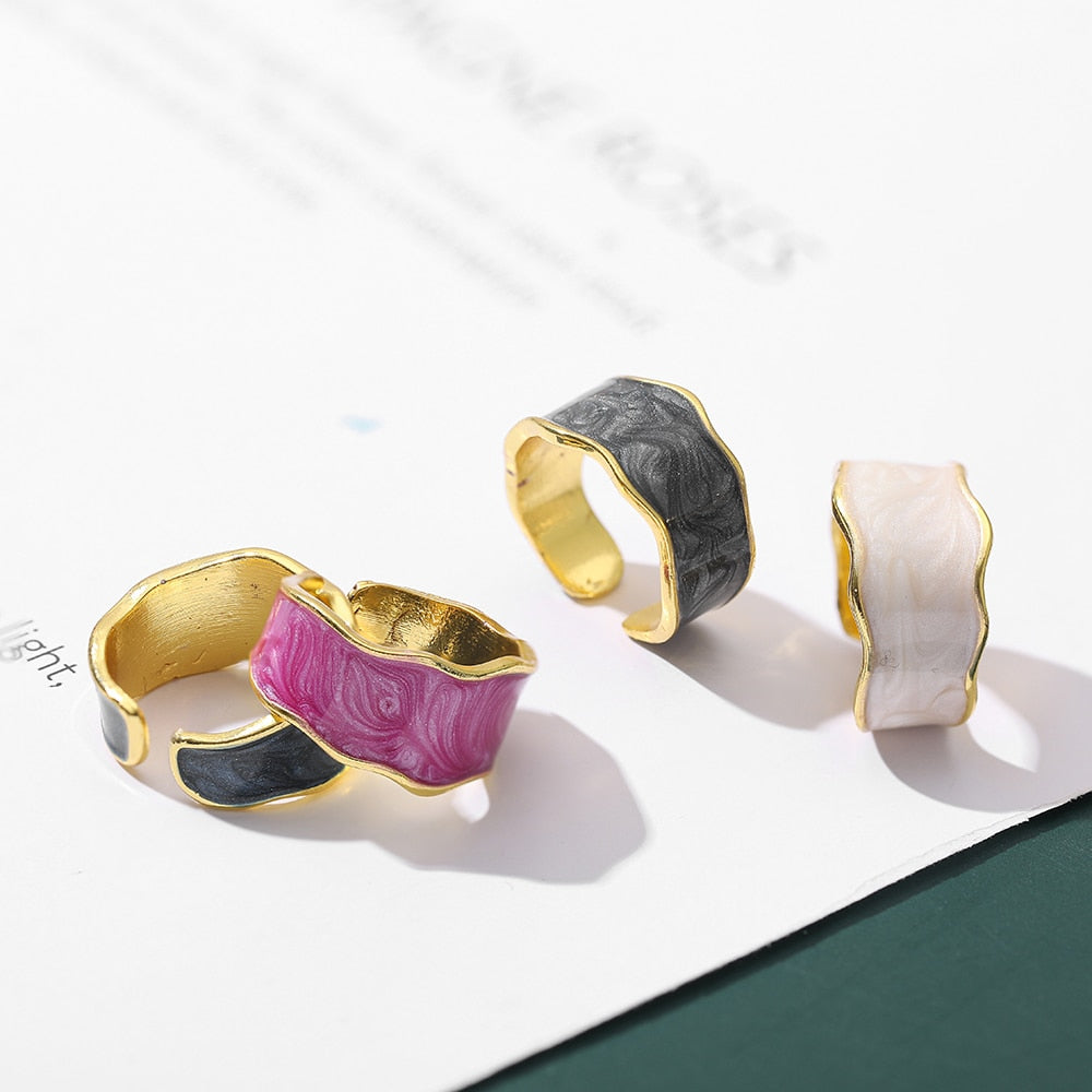 Wavy Stone Ring