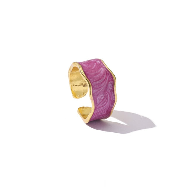 Wavy Stone Ring