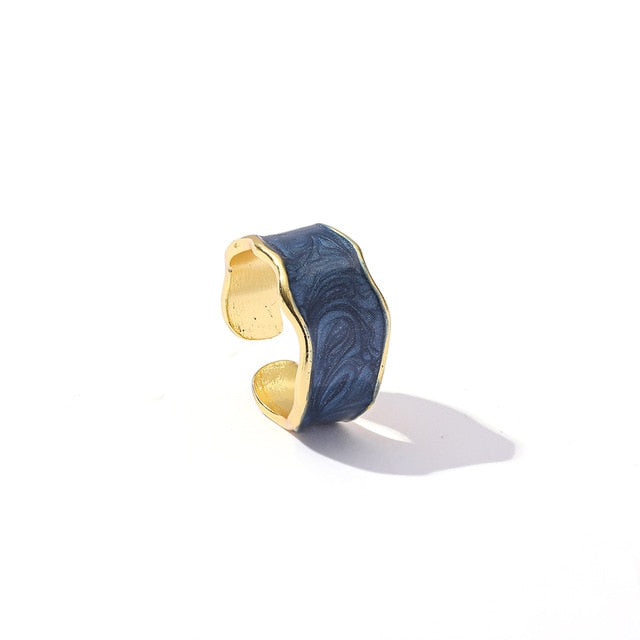 Wavy Stone Ring