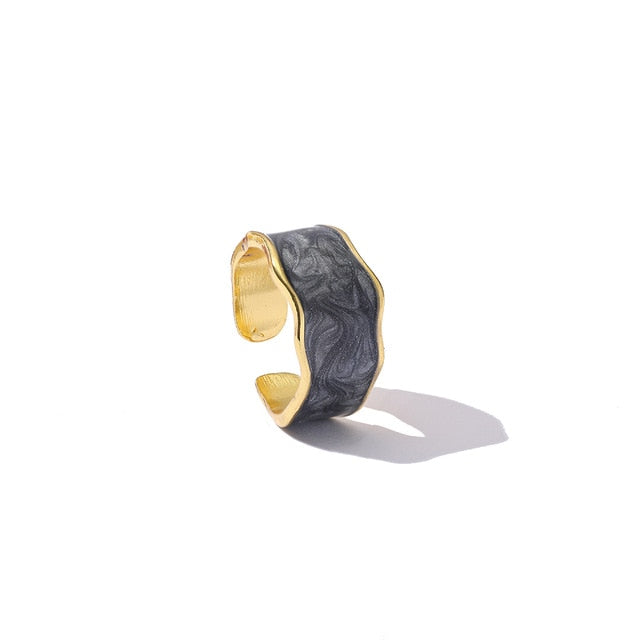 Wavy Stone Ring