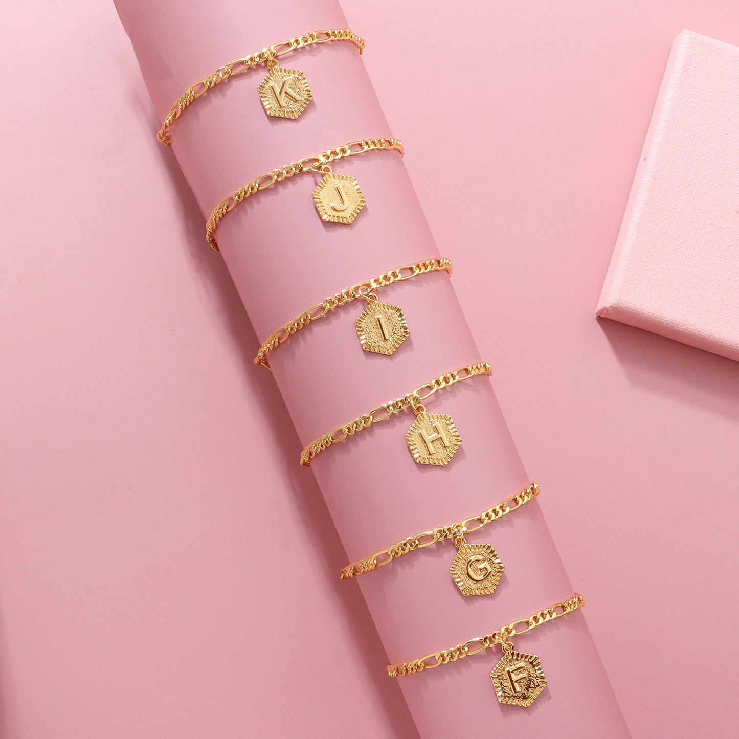 Gold Initial Bracelet