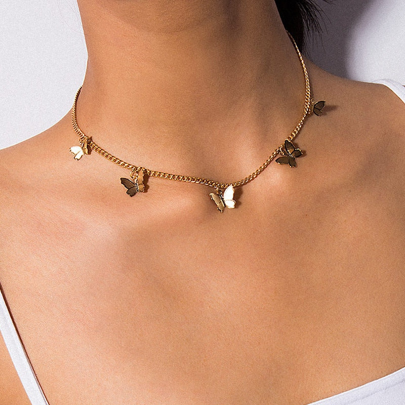 Butterfly Link Necklace