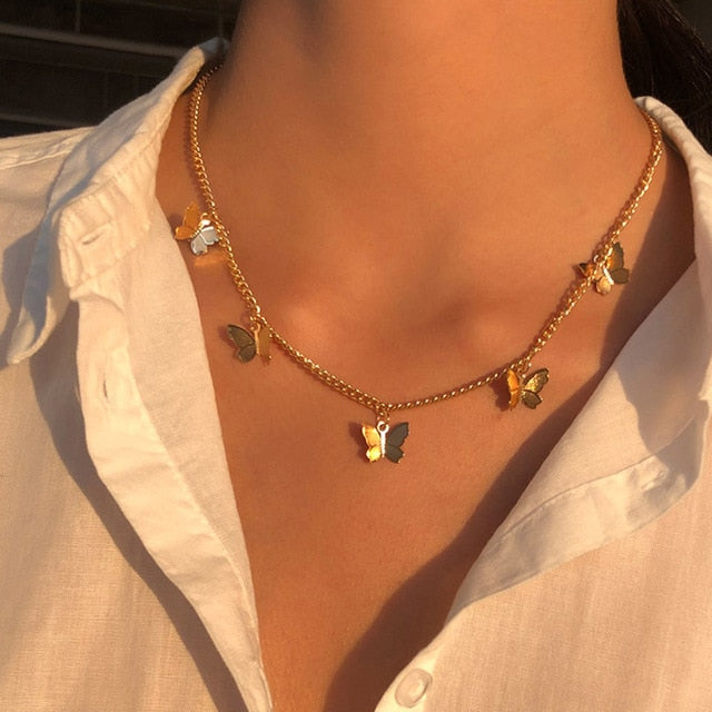 Butterfly Link Necklace