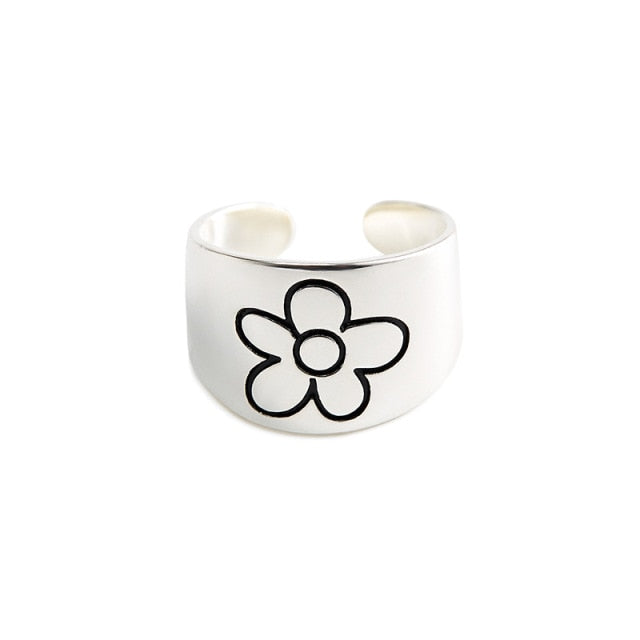 Doodle Flower Ring