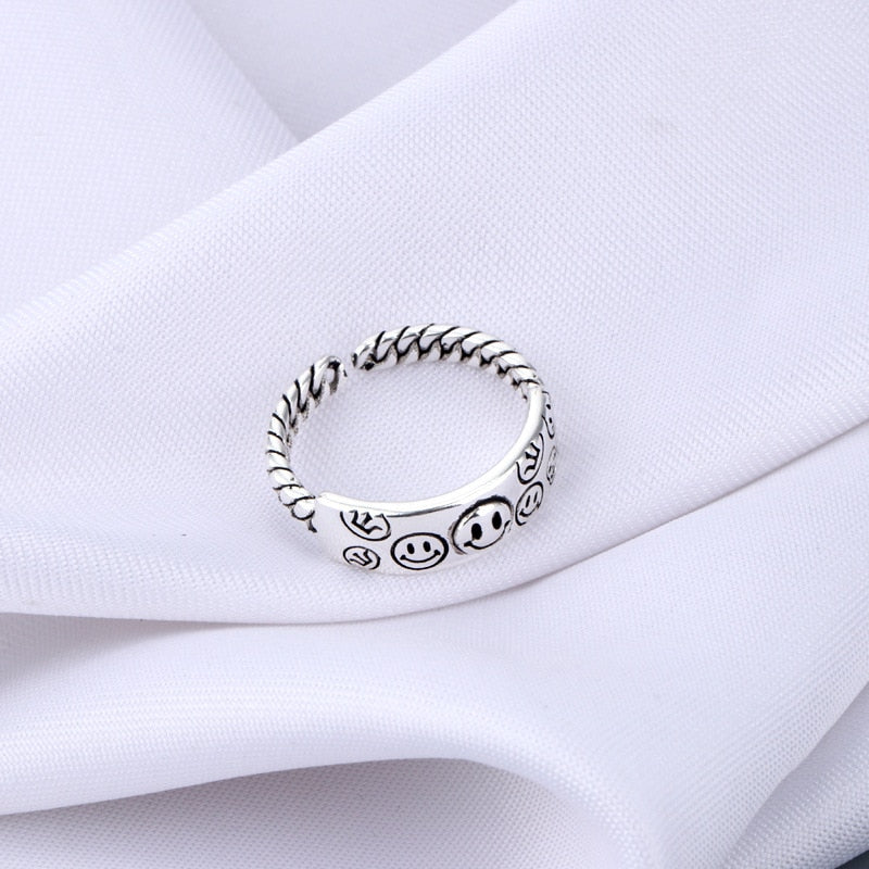 Silver Smile Ring