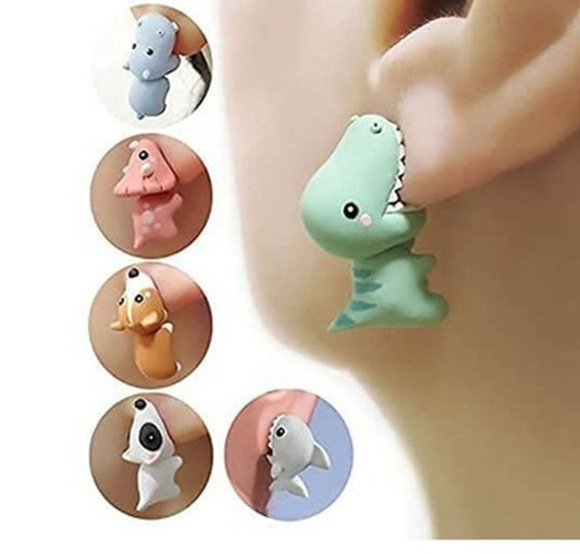 Clay Animal Earrings