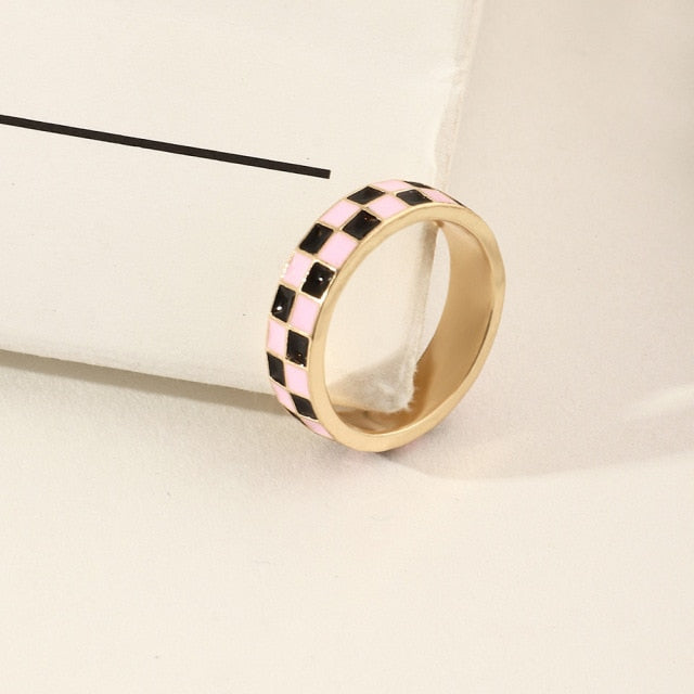 Checkered Rings
