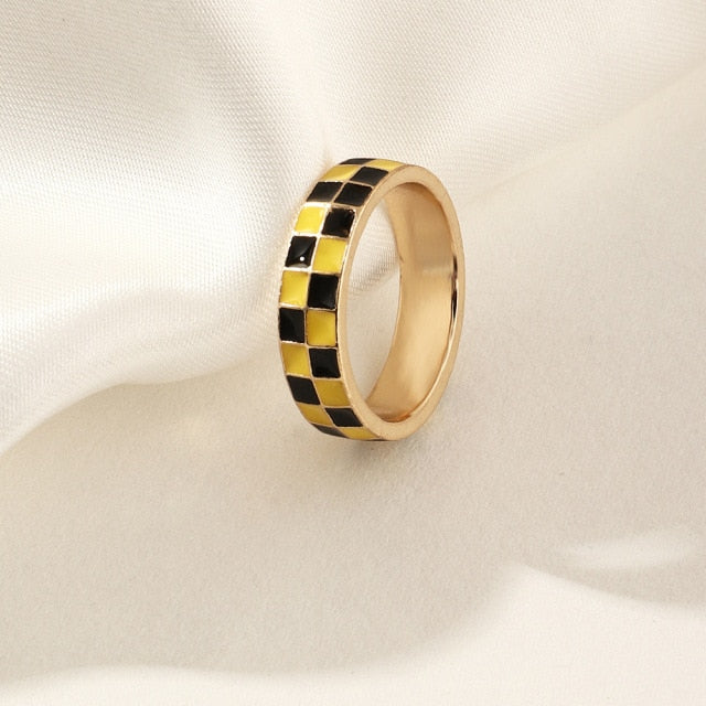 Checkered Rings