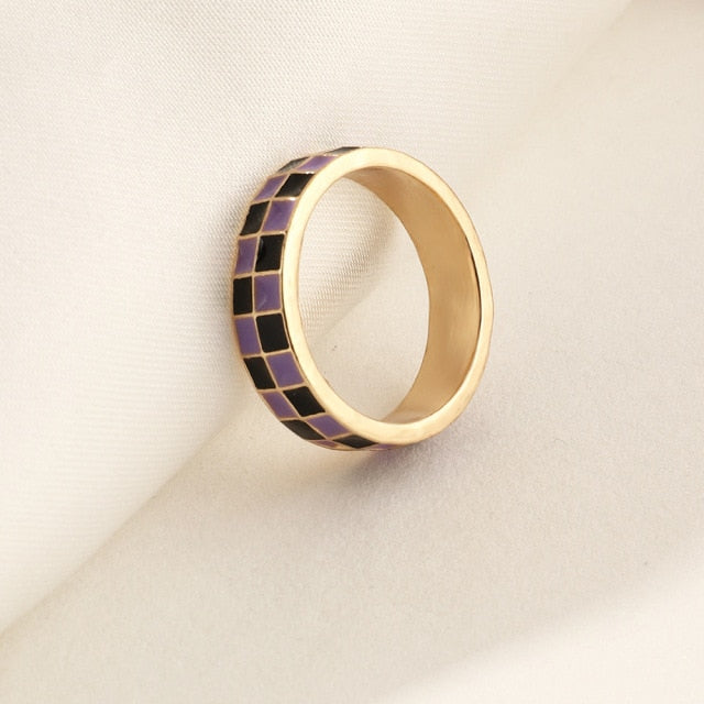 Checkered Rings