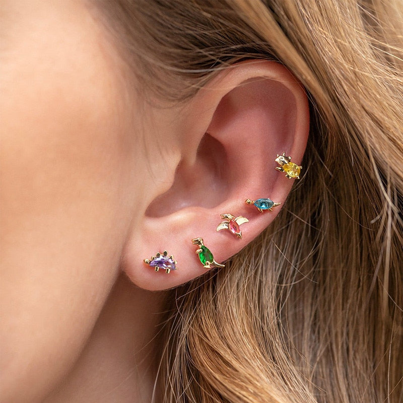 Dinosaur Stud Earrings