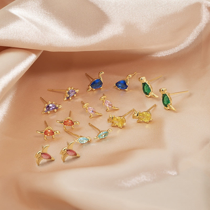 Dinosaur Stud Earrings