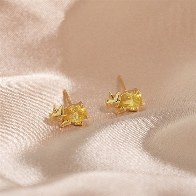Dinosaur Stud Earrings
