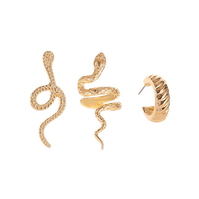 Snake Earrings Set