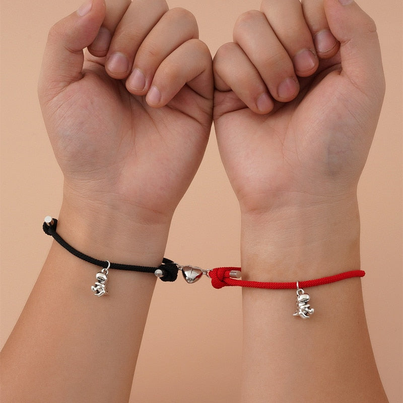 Matching Dinosaur Magnetic Bracelets