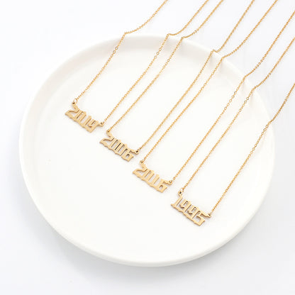 English Style Year Necklaces
