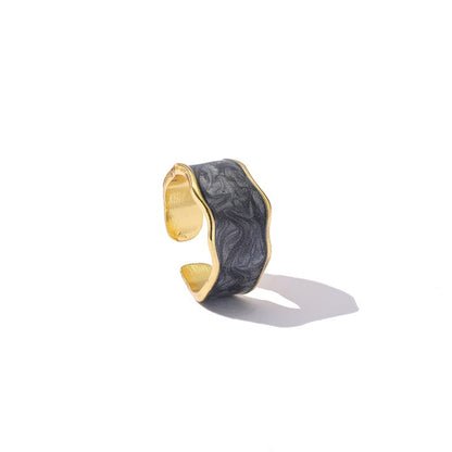 Wavy Stone Ring